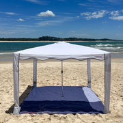 premium beach cabana coolcabana white with blue trim red label#color_taormina